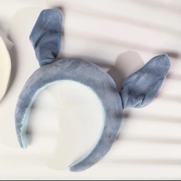 Plush headband cute blue headband party plush headband. Perfect cute style - Picture 2 of 6